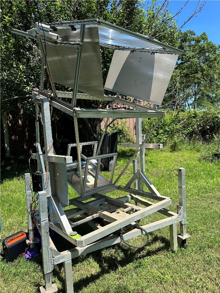 SHINE Initiative small concentrating solar prototype with Fresnel lens